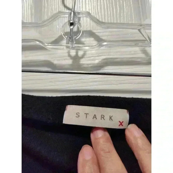 Womens Stark X Black‎ Knit Pull-On Elastic Waist Straight Skirt Size MEDIUM - Picture 3 of 7